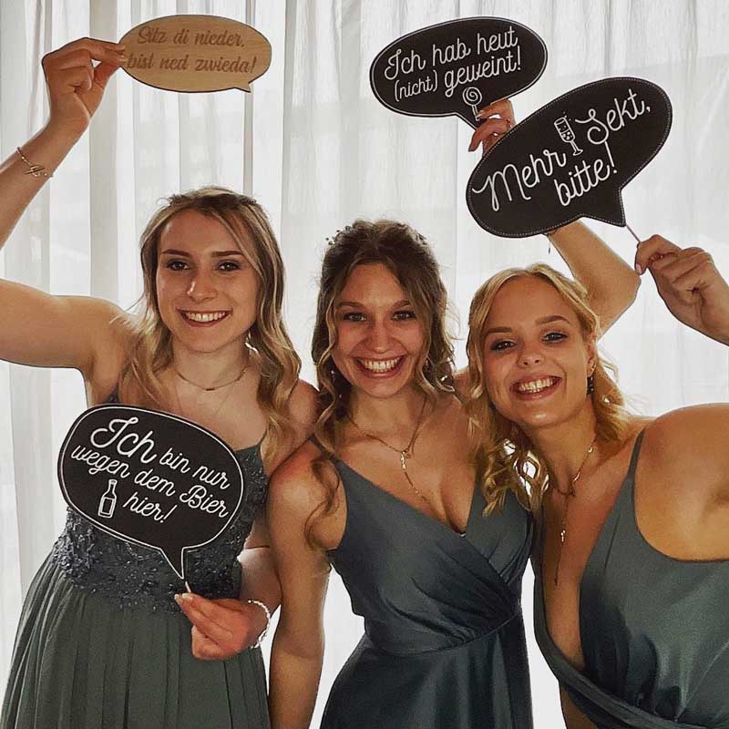 Fotobox mit Fotodrucker mit schnellem Ausdruck und bester Qualität